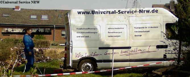 Universal Service NRW: Abbruch / Abriss im Garten