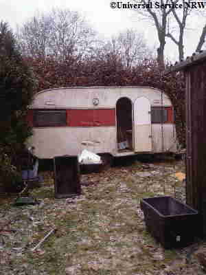 Campingwagen Campingplatz abriss